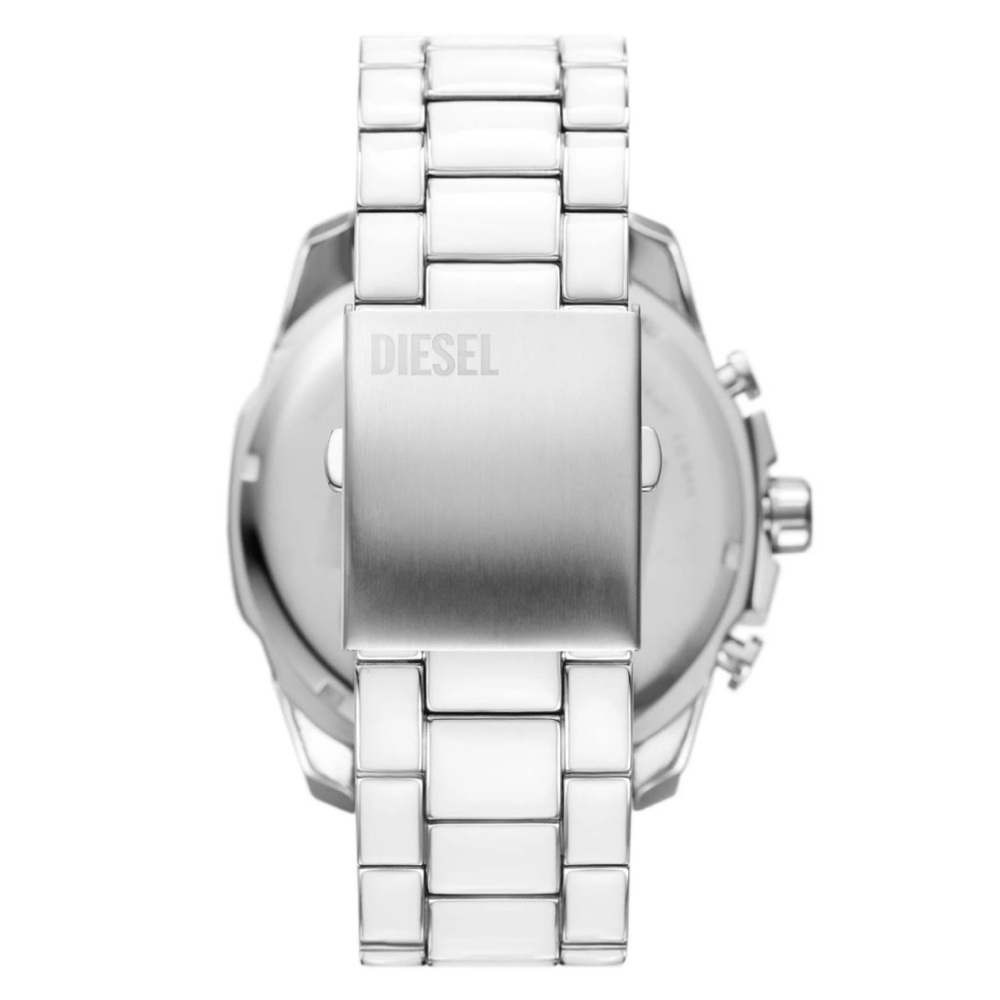 Diesel Mega Chief White & Stainless Steel Chronograph Watch DZ4660 - Picture 2 of 11